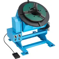 Vevor -pyörivä hitsausasennoitin, 500 kg:n kuormituskapasiteetti, -45° - 90° kallistuskulma, pyörivä pöytä, 0,2-2 RPM nopeudensäätö, sähköinen ja jalkapoljin, leikkaamiseen, hiontaan ja kokoonpanoon
