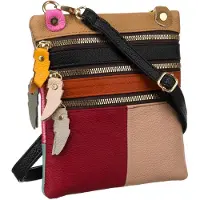 Rovicky naisten nahkainen käsilaukku - patchwork TY51463