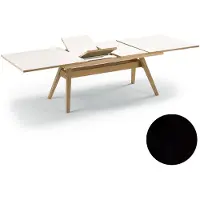 Skovby , Sm11 pöytä musta tammi lakka 183-275X100X74Cm
