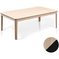 Skovby Sm205 sohvapöytä tammi valkoöljy/musta nanolaminaatti 135X77X47Cm