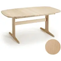 Skovby , Sm74 pöytä tammi massiivipuu Såpa 165-265X100X73Cm