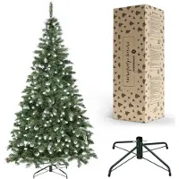 Teko joulukuusi - - 250 cm - Keinolumi - Oikeat kävyt - PVC
