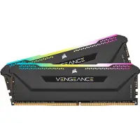 Corsair Vengeance RGB Pro , 32 GB, 2 x 16 GB, DDR4, 3200 MHz, 288-pin DIMM, Musta (CMH32GX4M2E3200C16)