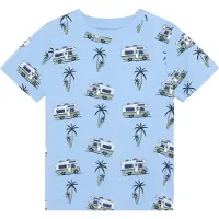 Minymo T-Shirt Ss Aop - Blue - 122