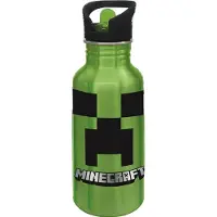 Minecraft Alumiini Juomapullo 545ml, Vihreä