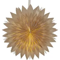 Star Trading Dis paperitähti, beige, 50 cm