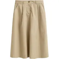 Gant Lightweight Pleated Chino Skirt - Beige - 40
