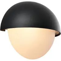 Nordlux Ulkoseinävalaisin Scorpius Maxi Round, himmennettävä, Musta, Synteettinen materiaali,