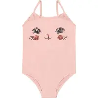Konges Sløjd Kitty Uimapuku Powder Pink Powder Pink 4 Y Vaaleanpunainen 4 vuotta Tytöt