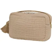 Cam Cam Muslin Toiletry Bag - Ocs - Shell - Beige - ONE SIZE