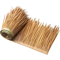 Vevor keinotekoinen olkikatto, 0,5 x 5 m meksikolaistyylinen tikibaarin mökin hameen olkikatto, vedenpitävä ja palonkestävä, palapa-ankan sokea ruoho terassille, uima-altaalle, rannalle, havaijilaisee