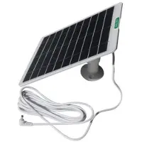 Mtp Products 5.3W/5V:n aurinkopaneeli ulkokameroille ja ovikelloille - valkoinen