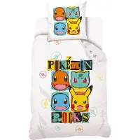 Carbotex Pokemon lasten vuodevaatteet, 140x200, 2 kpl