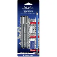 Staedtler pigment liner 308, 3 kpl (308 SBK3P)