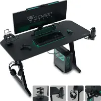Sense7 Nomad Classic Desk Black 100 cmx50 cm 100x50 cm
