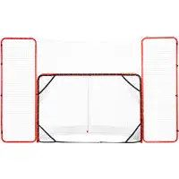 Vevor -jääkiekkomaali takatukella ja maalitauluilla Street Outdoor teräksinen jääkiekkoverkko 182,9 cm