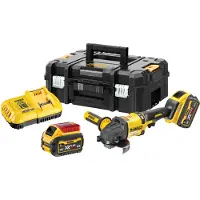 DeWalt Meuleuse 2.0 XR FLEXVOLT 54V 2Ah Li-Ion Harjaton 125mm - 2 akkua - TSTAK-kotelo - DCG418T2-QW