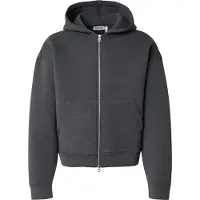 Weekday Simon Scuba Zip Hoodie - Grey - XL