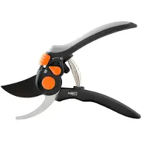 Neo Tools 200 mm Bypass-sakset, kantama 18 mm:iin asti, etäisyys säädettävissä