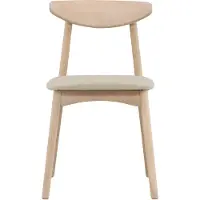 Ebuy24 Ruokapöydän tuoli Ven, luonnonvärinen/beige