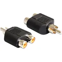 DeLOCK 84499, RCA, 2xRCA, Musta
