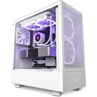 NZXT H5 Flow -miditornikotelo ikkunalla, valkoinen