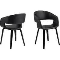 Ebuy24 2 tuolin sarja Nova, musta