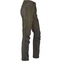 Härkila Scandinavian Trousers Women Willow Green/Deep Brown 44/32"