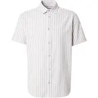 Jack & Jones Paita 'JJChad' kivenharmaa / valkoinen
