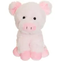 Teddykompaniet Teddy Farm, Sitting Pig - Pink - H:18CM