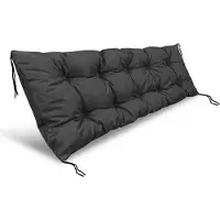 AIO Factory Puutarhatyyny 120x50 cm penkille, keinulle, lavalle, vedenpitävä, musta