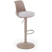Hobby Hall Baarijakkara Halmar H127 säädettävä korkeus cappuccino/harmaa