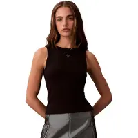 Calvin Klein Jeans Toppi 'Tank' musta / valkoinen