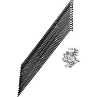 Mvtek D. 2 Mm Spokes 100 Units Hopeinen 175 mm