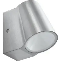 LINDBY Led ulkoseinävalaisin Illuvia , Alumiini/harmaa/sinkki, Alumiini, Moderni