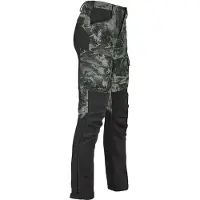 Härkila Men's Noctyx Camo Silent Trousers Axis Msp Black/Black Metsästyshousut 56/32