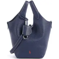 Ralph Lauren for woman. 428944657009 Polo Play tote and crossbody bag in navy leather (OSFA), Casual