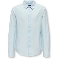 Only & Sons Osjcaiden Life Ls Linen Shirt Wn Noos - Blue - 146