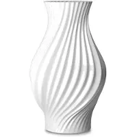 Lyngby Porcelæn - Twist Maljakko 25 cm Valkoinen