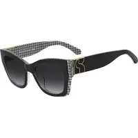 Kate spade KS JAYDA/G/S 53/19/140 Aurinkolasit musta kuvio valkoiset asetaattikehykset NAISILLE KS JAYDA/G/S