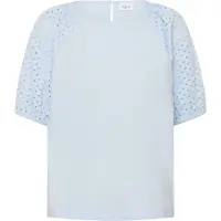Saint tropez Palasz Ss Blouse - Blue - XXL