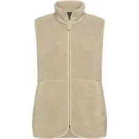 Didriksons Siv, fleece liivi, naiset, clay beige