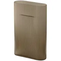 Muuto Ridge maljakko huurrettu lasi 35 cm Taupe