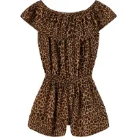 Name it Nkfvinaya Ss Playsuit Fffff Noos - Brown - 134