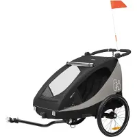 Hauck Dryk Duo Plus Pyöräkärry, Black