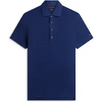 Tommy Hilfiger Dc Spread Collar Linen Polo - Navy - L