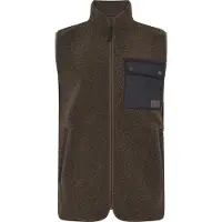 Didriksons Rasmus, fleece liivi, miehet, dark mocha