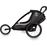 Hamax Cocoon One - 2in1 pyörävaunu, perävaunu ja lastenrattaat | Harmaa/musta