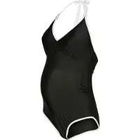 Mamalicious Mlblair Halter Contrast Hc Swimsuit 2F - Black - XS