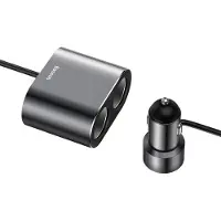 Akkukauppa Baseus Autolaturi splitterillä 2xUSB 3 1A 100W
